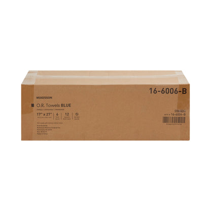 McKesson O.R. Towel 17 W X 27 L Inch Blue Sterile (277862_CS)