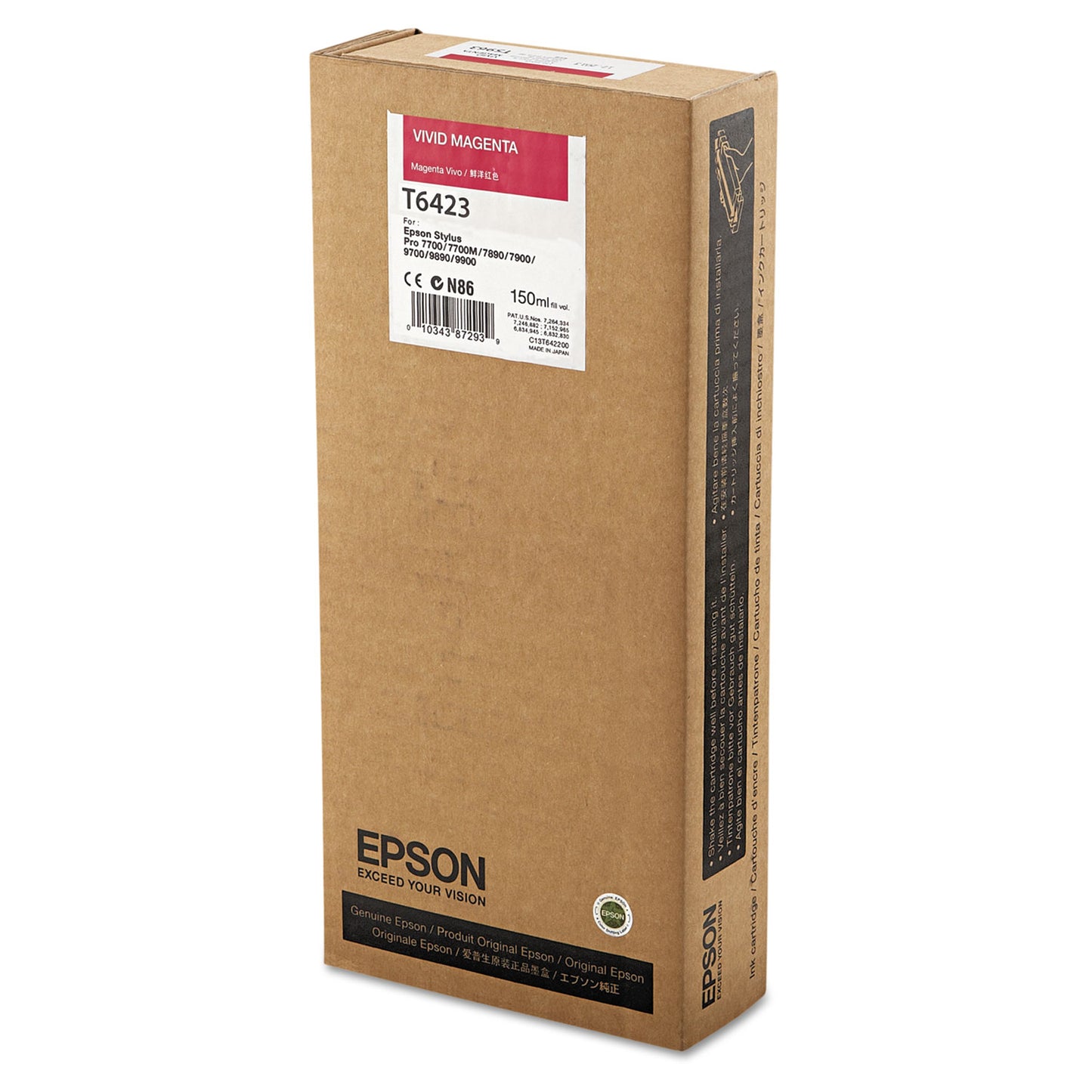 Epson® T642300 UltraChrome HDR Ink, Magenta (EPST642300)