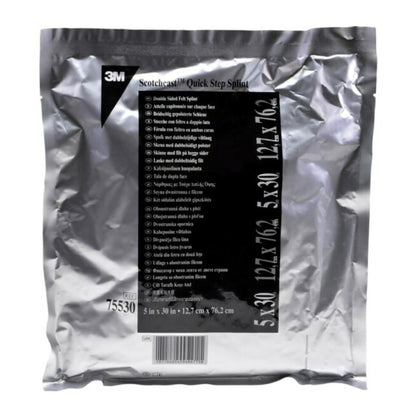 3M™ Scotchcast™ Quick Step Double Sided Felt Padded Precut Splint 5 X 30 Inch Felt / Fiberglass White (1193022_CS)