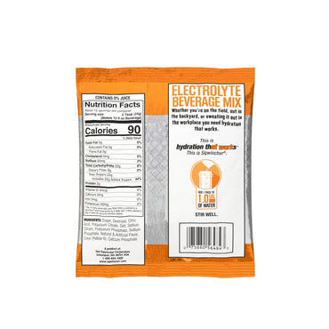 Sqwincher® Powder Pack® Oral Electrolyte Solution Orange Flavor 9.53 oz. Electrolyte (1057724_CS)