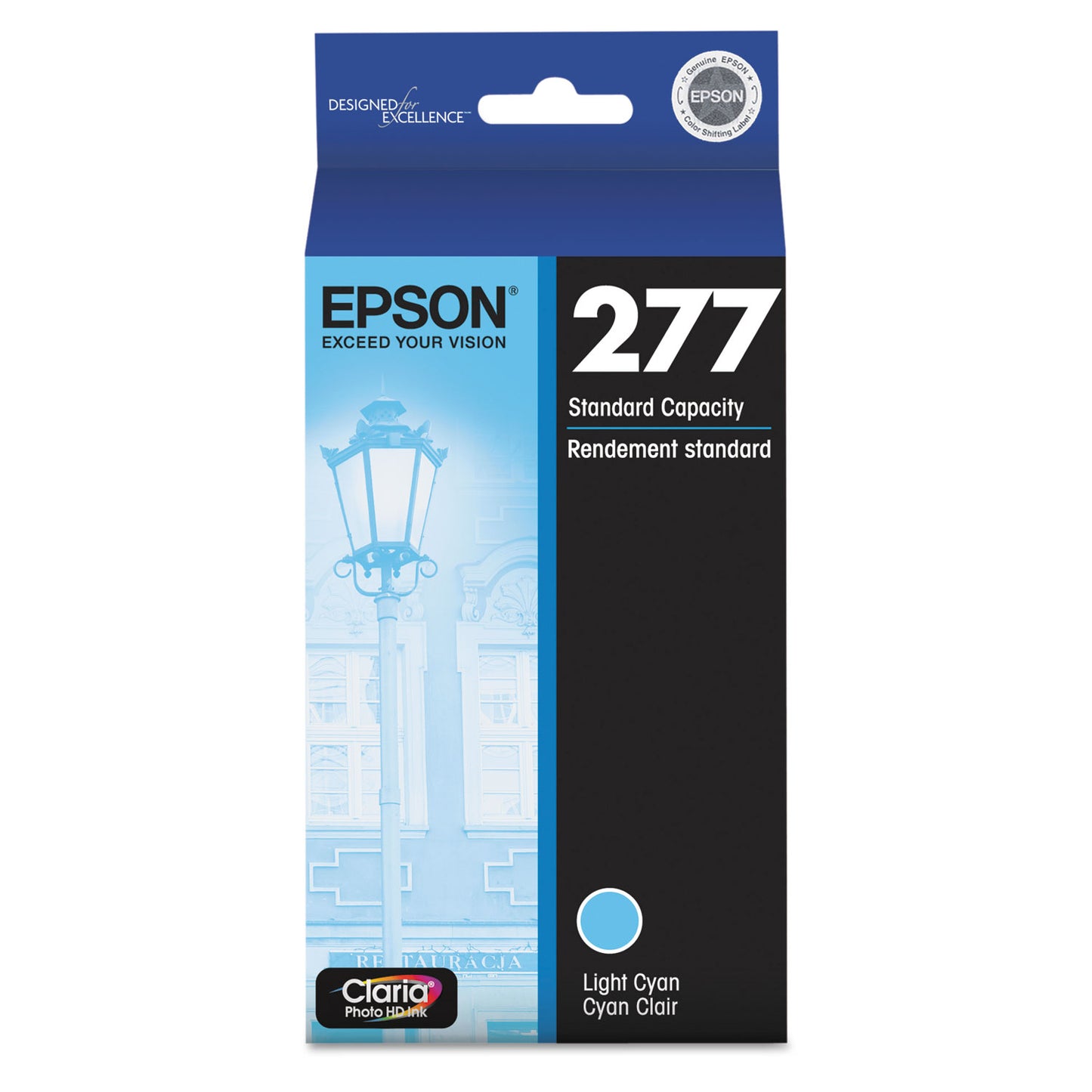 Epson® T277520-S (277) Claria Ink, 360 Page-Yield, Light Cyan (EPST277520S)