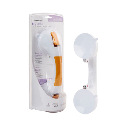 McKesson Suction-Cup Grab Bar White / Yellow Plastic (1103365_EA)