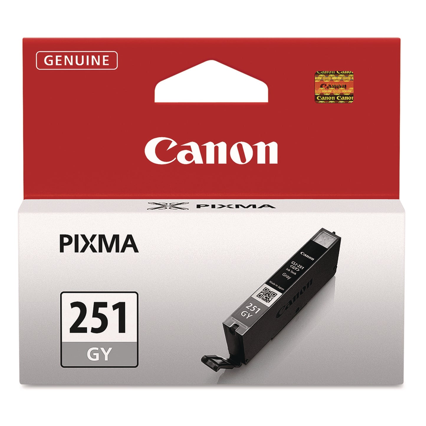 Canon® 6517B001 (CLI-251) ChromaLife100+ Ink, 780 Page-Yield, Gray (CNM6517B001)