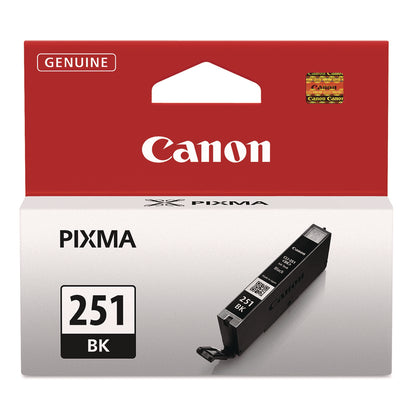 Canon® 6513B001 (CLI-251) ChromaLife100+ Ink, 1,105 Page-Yield, Black (CNM6513B001)