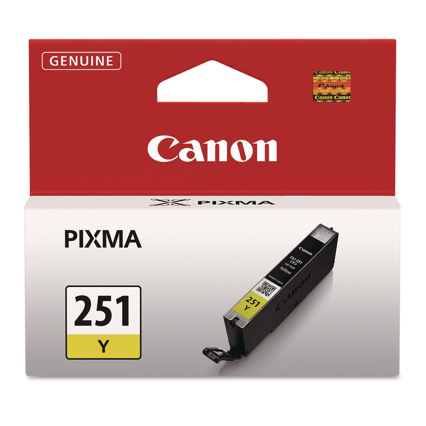 Canon® 6516B001 (CLI-251) ChromaLife100+ Ink, 330 Page-Yield, Yellow (CNM6516B001)