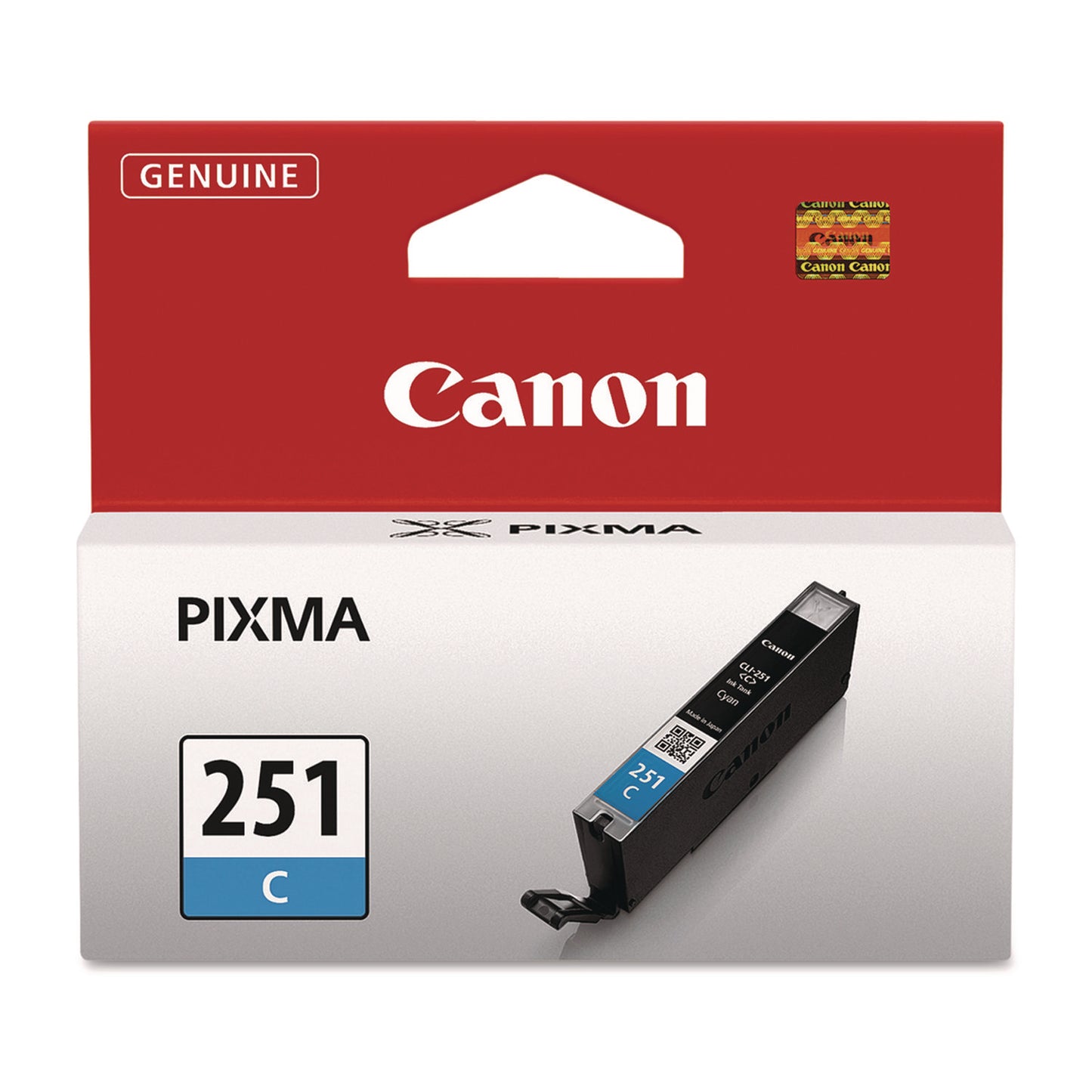Canon® 6514B001 (CLI-251) ChromaLife100+ Ink, 304 Page-Yield, Cyan (CNM6514B001)