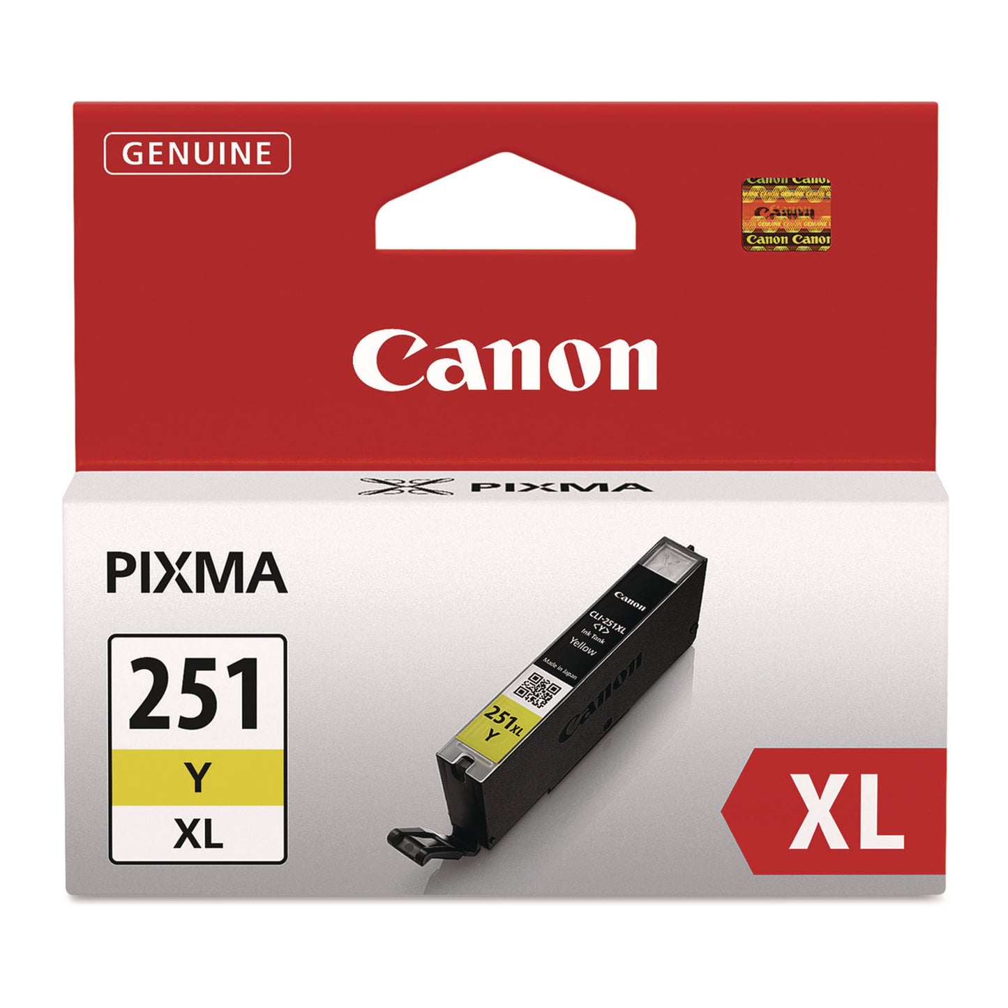 Canon® 6451B001 (CLI-251XL) ChromaLife100+ High-Yield Ink, 695 Page-Yield, Yellow (CNM6451B001)