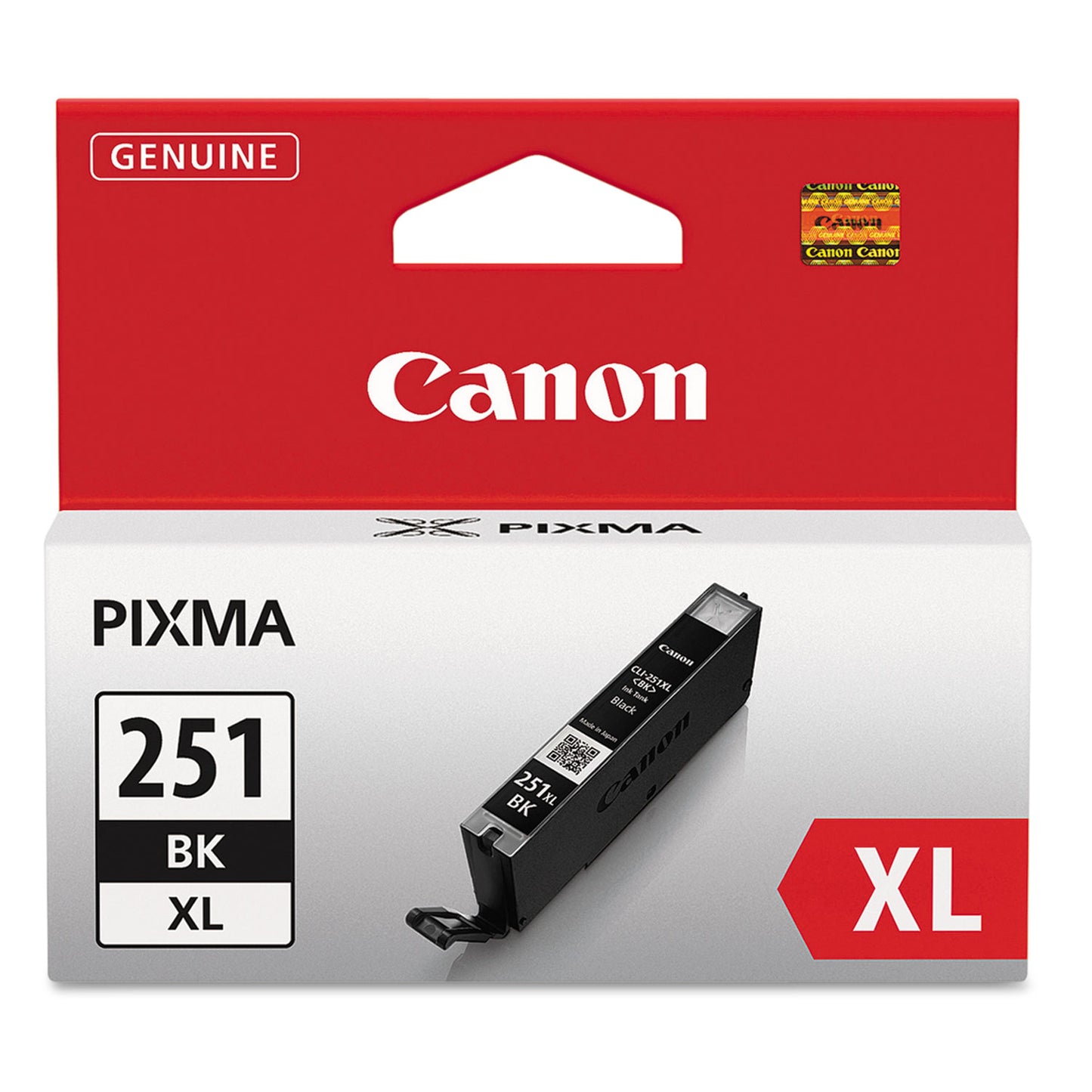 Canon® 6448B001 (CLI-251XL) ChromaLife100+ High-Yield Ink, 5,530 Page-Yield, Black (CNM6448B001)