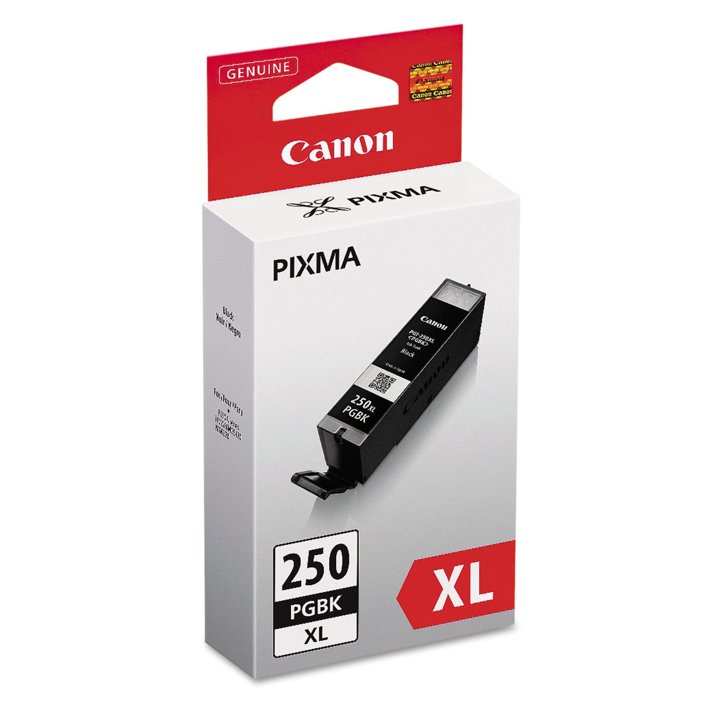Canon® 6432B001 (PGI-250XL) ChromaLife100+ High-Yield Ink, 500 Page-Yield, Black (CNM6432B001)