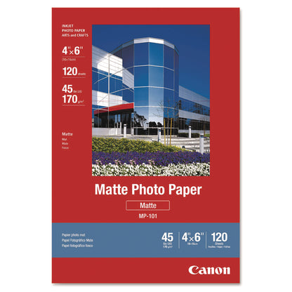 Canon® Matte Photo Paper, 4 x 6, Matte White, 120/Pack (CNM7981A014)