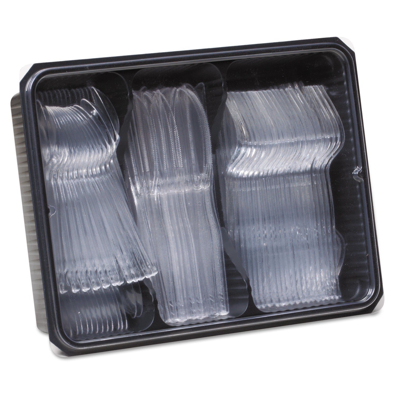 dixie-cutlery-keeper-tray-w-clear-plastic-utensils-600-forks-num-dxech0180dx7ct_3