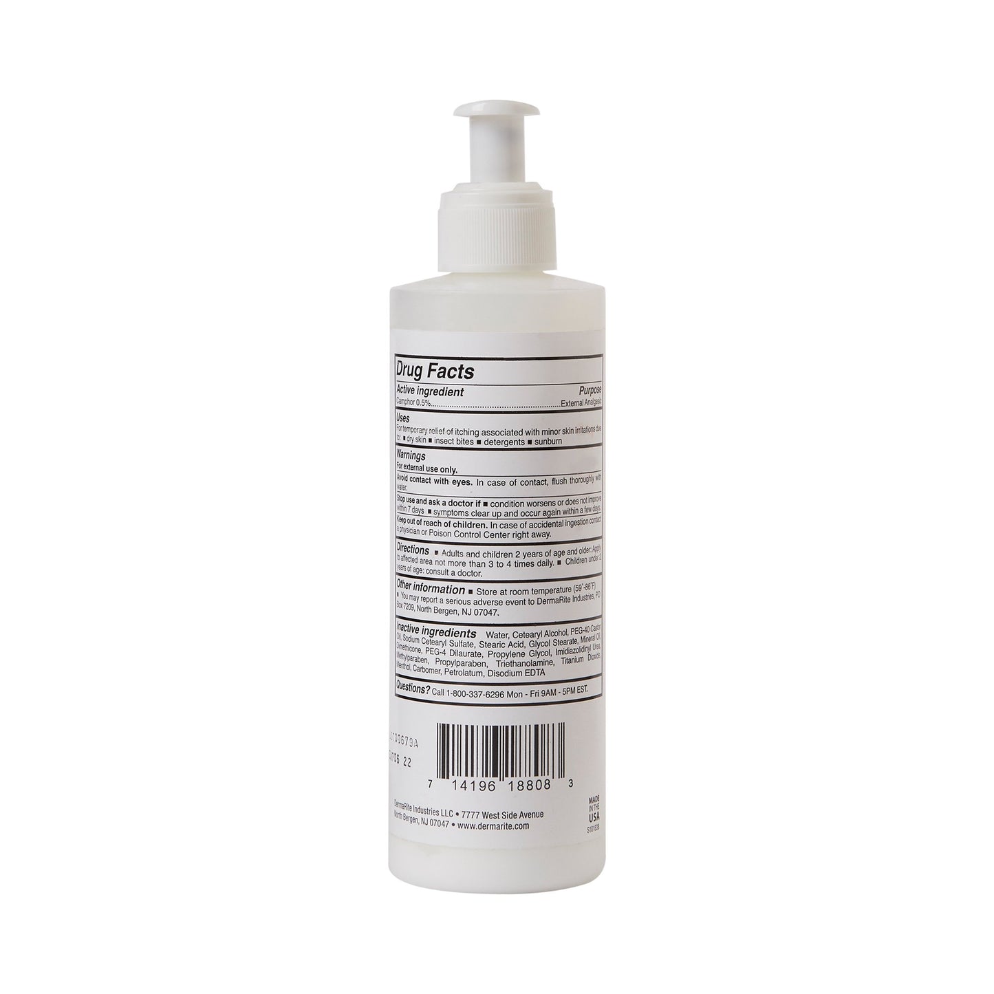 DermaSarra™ Itch Relief 0.5% - 0.5% Strength Lotion 7.5 oz. Bottle (540971_EA)