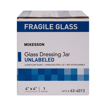 McKesson Sundry Jar 4 X 4 Inch Glass Clear (488897_EA)