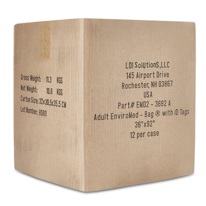 EnviroMed-Bag® Post Mortem Bag 36 W X 92 L Inch One Size Fits Most Olefin Film Zipper Closure, Envelope Style (669228_EA)