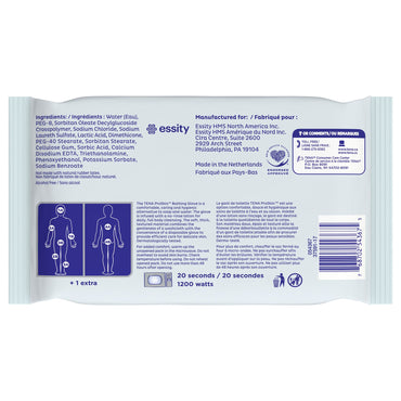 TENA® ProSkin™ Rinse-Free Bathing Glove Wipe Soft Pack Unscented 5 Count (1205117_CS)