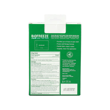 Biofreeze® Topical Pain Relief 5% Strength Menthol Patch (1258924_BX)
