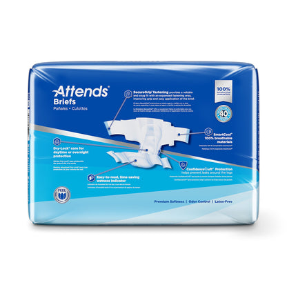 Attends® Advanced Unisex Adult Incontinence Brief Large Disposable Heavy Absorbency (950225_BG)