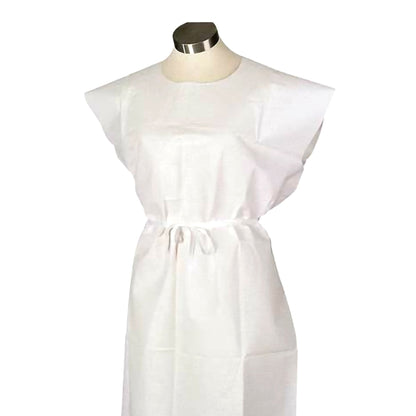 Tidi Products Patient Exam Gown Medium White Disposable (908891_CS)