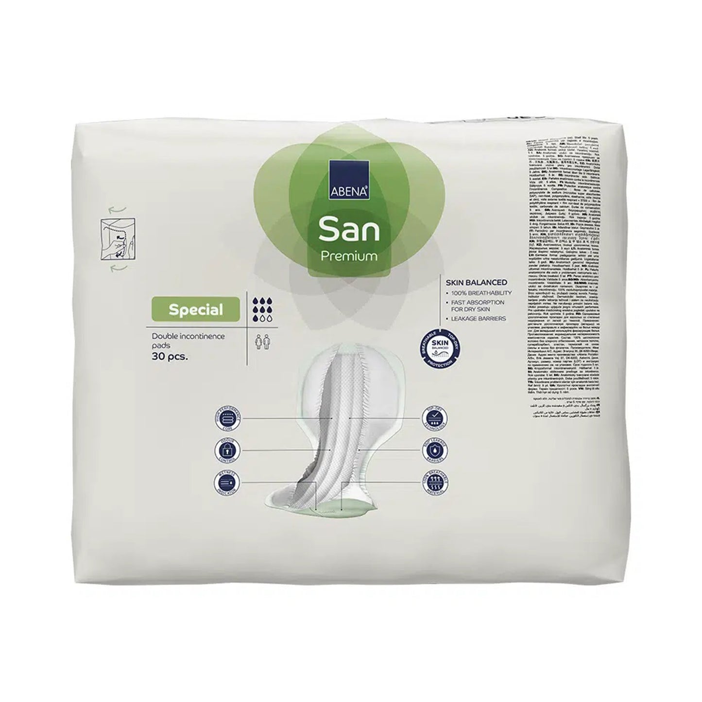 Abena® San Premium Special Incontinence Liner 14.5 X 28.7 Inch Heavy Absorbency Fluff / Polymer Core One Size Fits Most (1218224_PK)