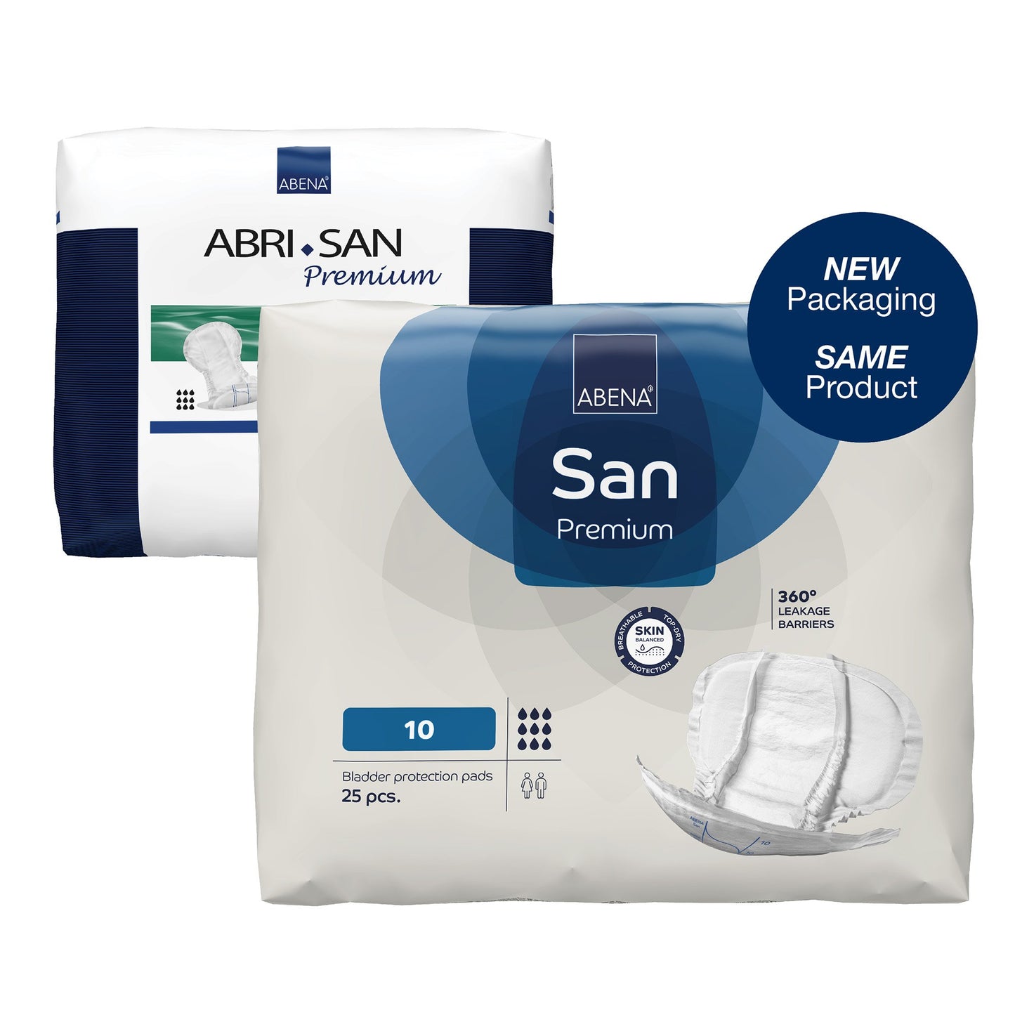 Abena® San Premium Incontinence Liner 14.5 X 28.7 Inch Heavy Absorbency Fluff / Polymer Core Size 10 (1218222_PK)