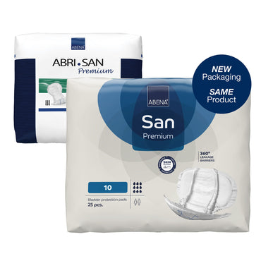Abena® San Premium Incontinence Liner 14.5 X 28.7 Inch Heavy Absorbency Fluff / Polymer Core Size 10 (1218222_PK)