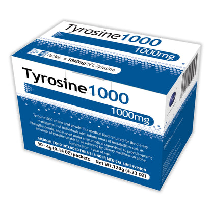 Tyrosine 1000 Oral Supplement Unflavored Powder 4 Gram Individual Packet (1142441_EA)