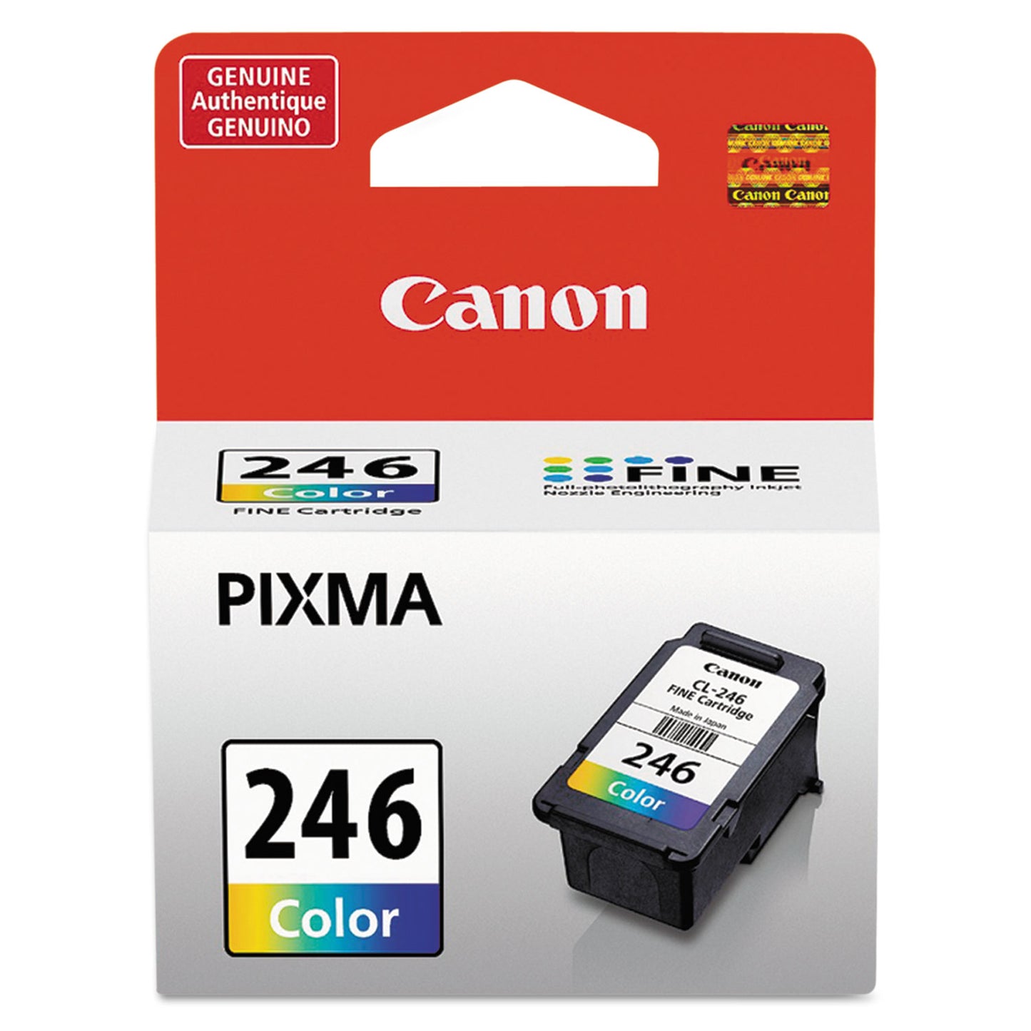 Canon® 8281B001 (CL-246) ChromaLife100+ Ink, 180 Page-Yield, Tri-Color (CNM8281B001)