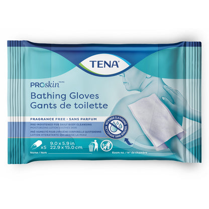 TENA® ProSkin™ Rinse-Free Bathing Glove Wipe Soft Pack Unscented 5 Count (1205117_PK)