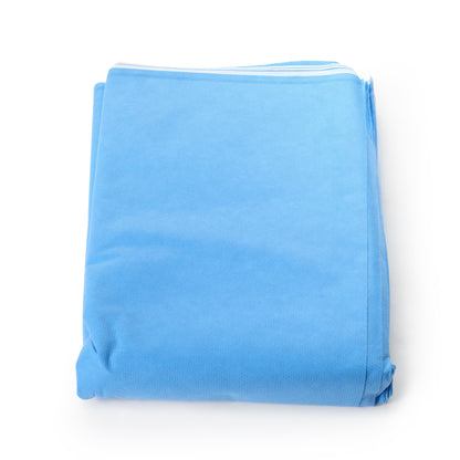 QUICK CHECK* H500 Sterilization Wrap White / Blue 48 X 48 Inch Dual Layer SMS Polypropylene Steam / EO Gas / Hydrogen Peroxide (809427_CS)