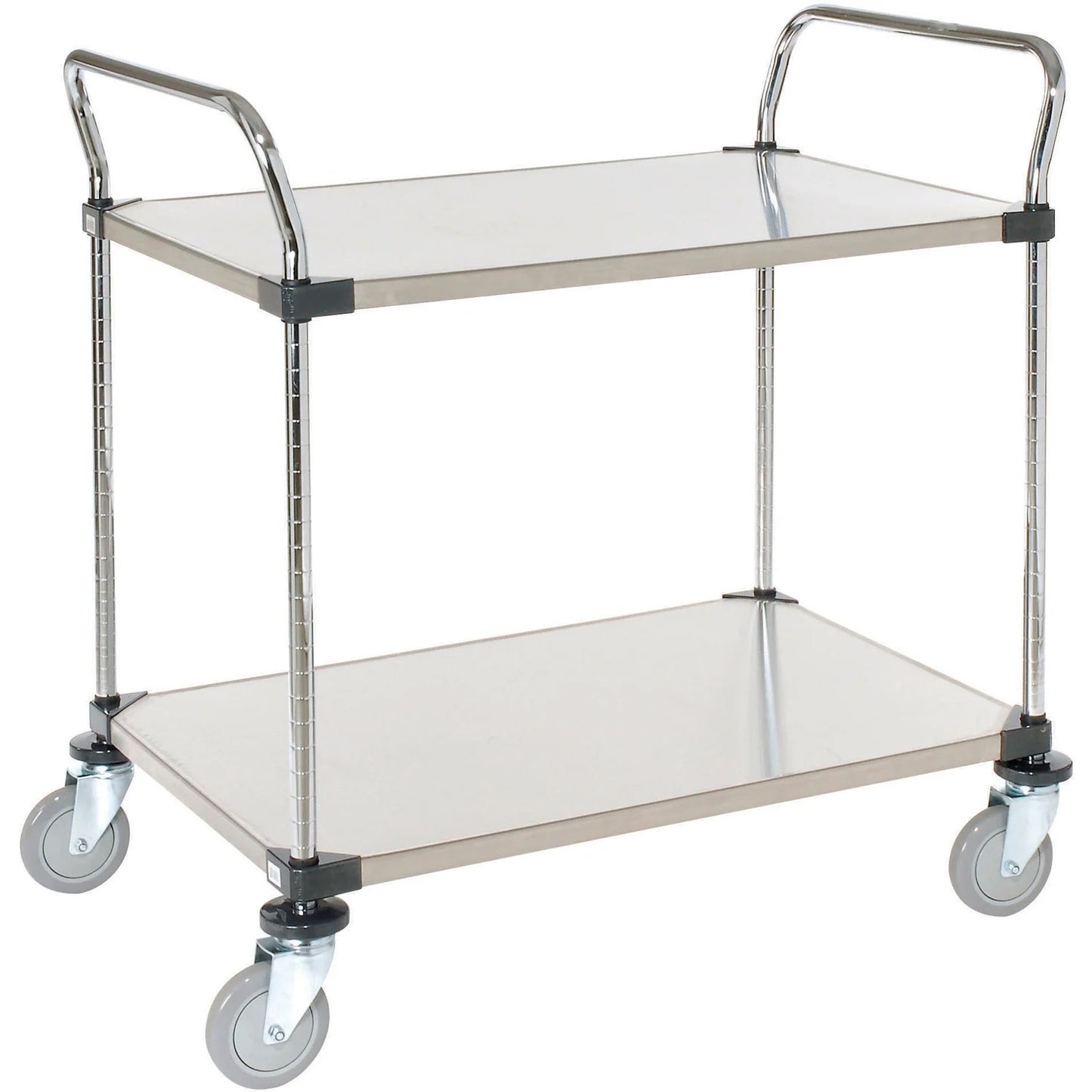 Nexel Stainless Steel Utility Cart w/2 Shelves, 800 lb. Capacity, 36"L x 24"W x 38"H (WB184286)