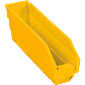 Global Industrial Plastic Nesting Storage Shelf Bin 2-3/4"W x 11-5/8"L x 4"H Yellow (WB184836YL)