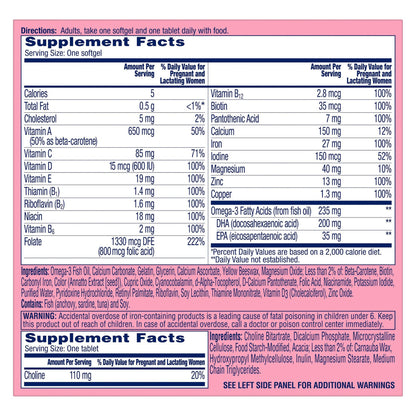 One A Day® Prenatal Vitamin Supplement Softgel 60 per Bottle (1229943_BT)