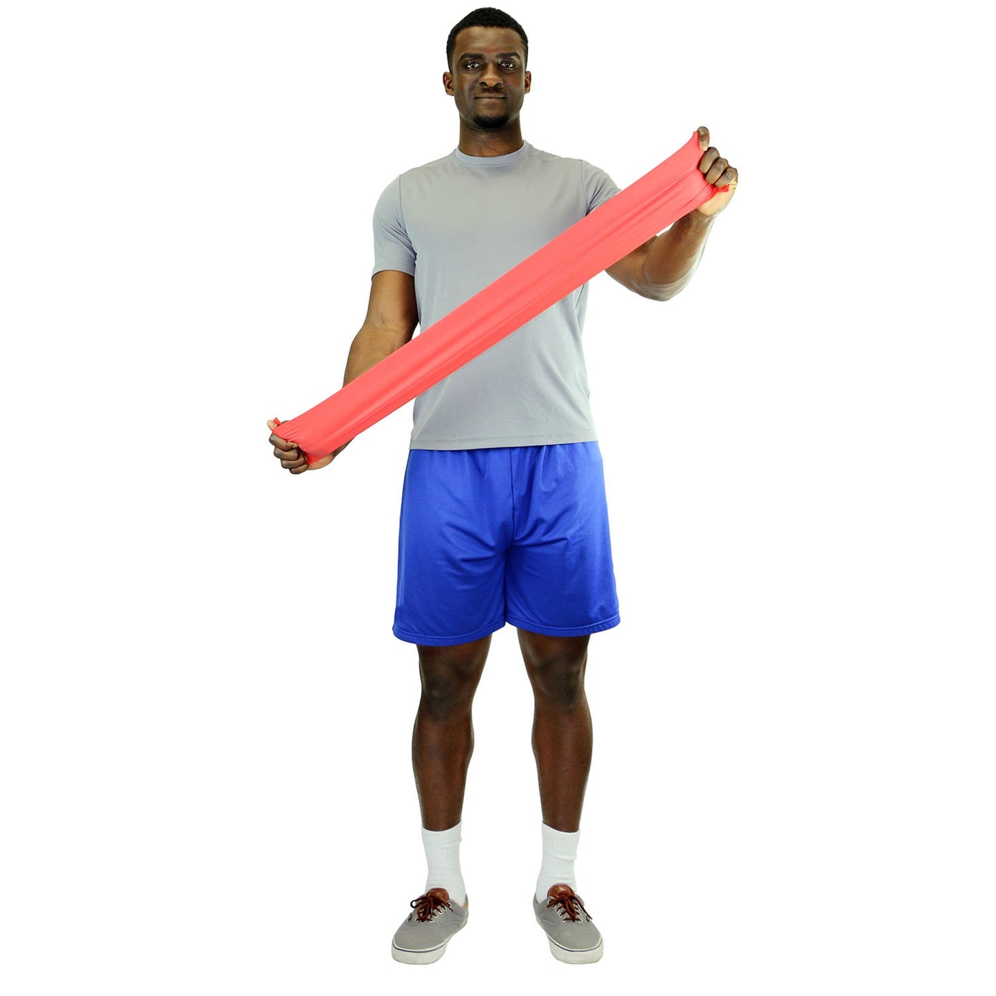 CanDo® Low Powder Exercise Resistance Band Red 5 Inch X 6 Yard Light Resistance (770497_EA)