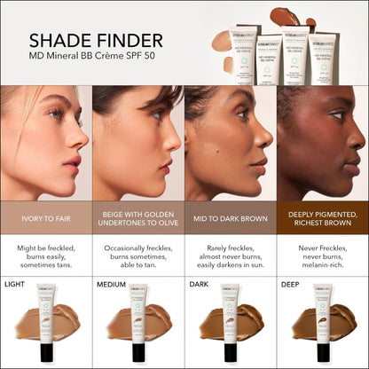 MDSolarsciences™ MD Mineral BB Crème Makeup with Sunscreen SPF 50 Cream 1.23 oz. Tube (1230948_EA)