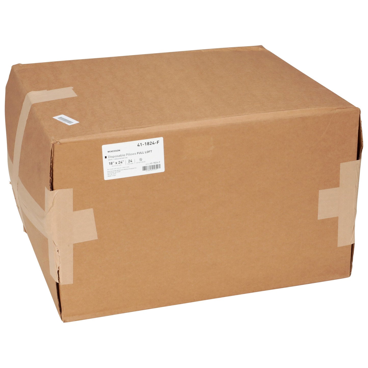 McKesson Bed Pillow 18 X 24 Inch White Single Patient Use (939589_CS)