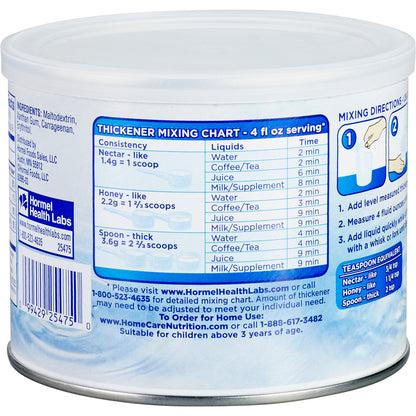 Thick & Easy® Clear Food and Beverage Thickener 4.4 oz. Canister Unflavored Powder IDDSI Level 2 Mildly Thick (1045473_EA)
