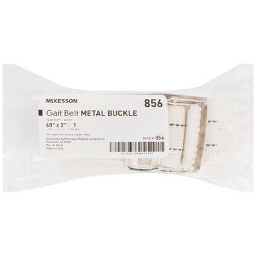 McKesson Gait Belt 60 Inch Length White Polyester (854723_EA)