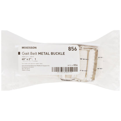 McKesson Gait Belt 60 Inch Length White Polyester (854723_EA)
