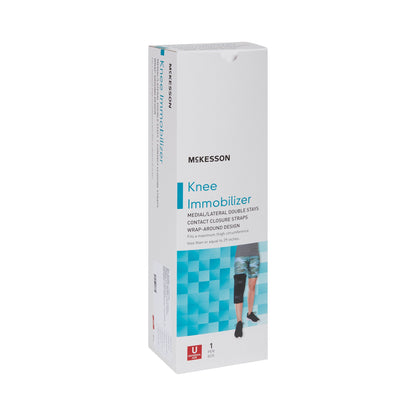 McKesson Knee Immobilizer One Size Fits Most Up to 29 Inch Thigh Circumference 12 Inch Length Left or Right Knee (1159091_EA)