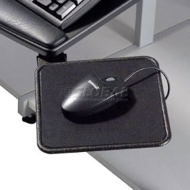 Global Industrial Mouse Tray, 8"W x 8"D, 360° Rotation, Black, 1/Pack (WB190289)