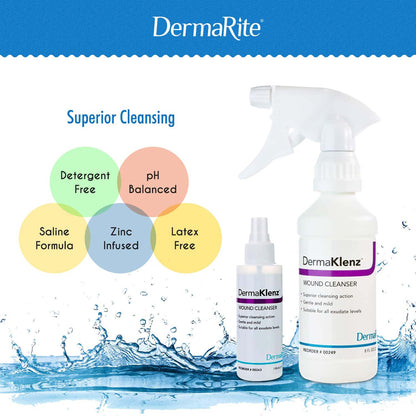 DermaKlenz® Wound Cleanser 8 oz. Spray Bottle NonSterile (695541_CS)