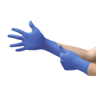 Micro-Touch® Nitrile Exam Glove X-Large NonSterile Nitrile Standard Cuff Length Textured Fingertips Blue Chemo Tested (703153_BX)
