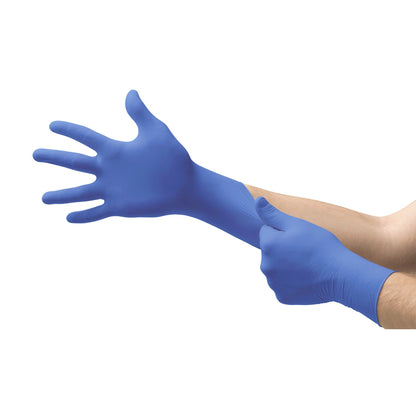 Micro-Touch® Nitrile Exam Glove X-Large NonSterile Nitrile Standard Cuff Length Textured Fingertips Blue Chemo Tested (703153_BX)