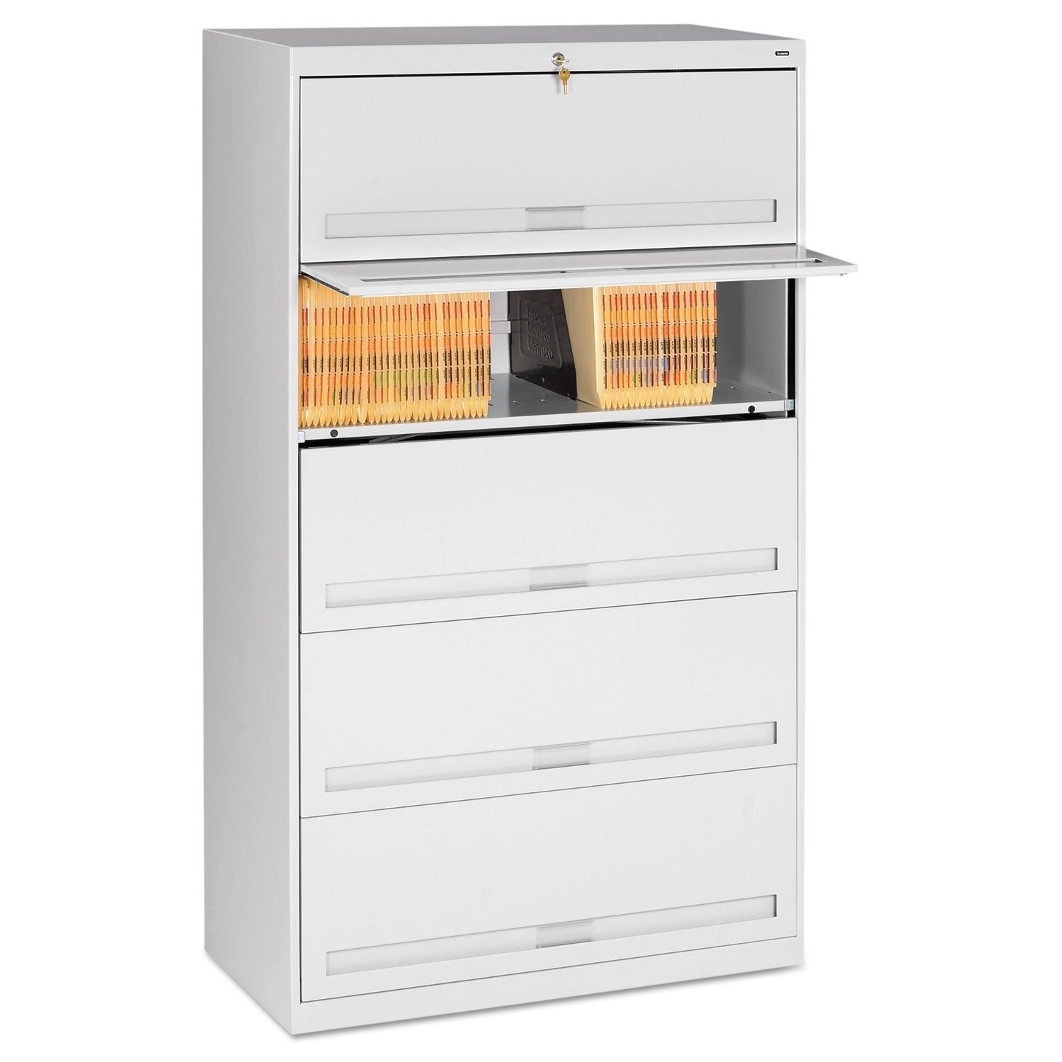 tennsco-fixed-shelf-enclosed-format-lateral-file-for-end-tab-folders-5-legal-letter-file-shelves-light-gray-36-x-16-5-x-63-5-tnnfs351llgy_1