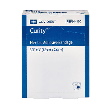 Curity™ Adhesive Strip 3/4 X 3 Inch Fabric Rectangle Tan Sterile (731634_CS)