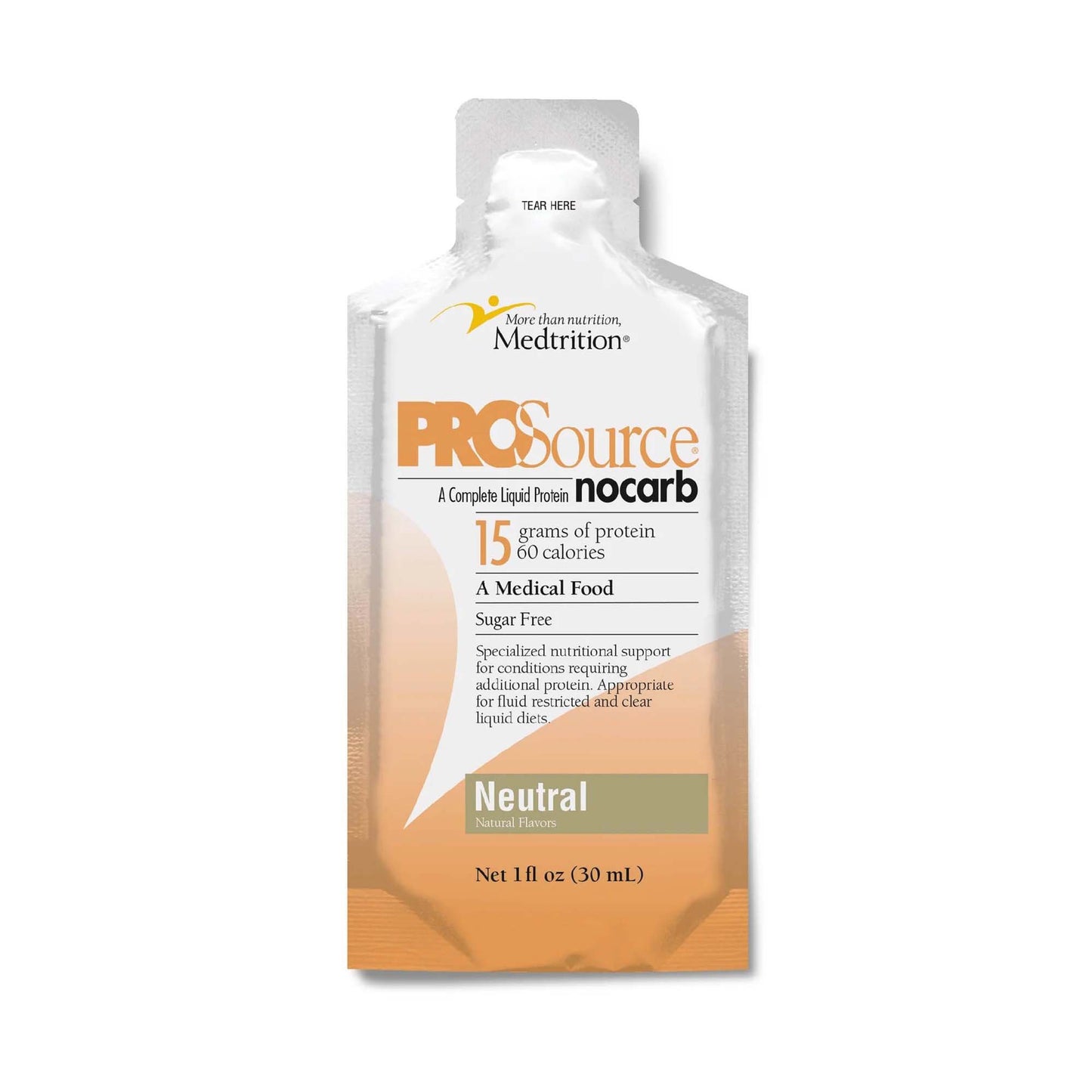ProSource™ NoCarb Oral Supplement Neutral Flavor Liquid 1 oz. Pouch (577356_EA)