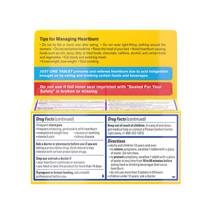 Pepcid® AC Maximum Strength Antacid 20 mg Strength Tablet 25 per Box (1228781_BX)