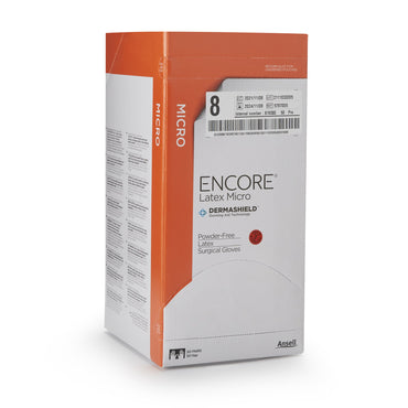 ENCORE® Latex Micro Surgical Glove Size 8 Sterile Latex Standard Cuff Length Micro-Textured Brown Chemo Tested (362179_EA)