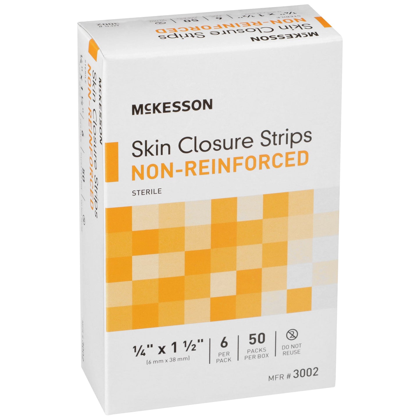 McKesson Skin Closure Strip 1/4 X 1-1/2 Inch Nonwoven Material Flexible Strip Tan (876301_BX)