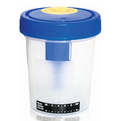 McKesson Urine Specimen Container with Integrated Transfer Device 120 mL (4 oz.) Screw Cap Patient Information Sterile (1151455_CS)